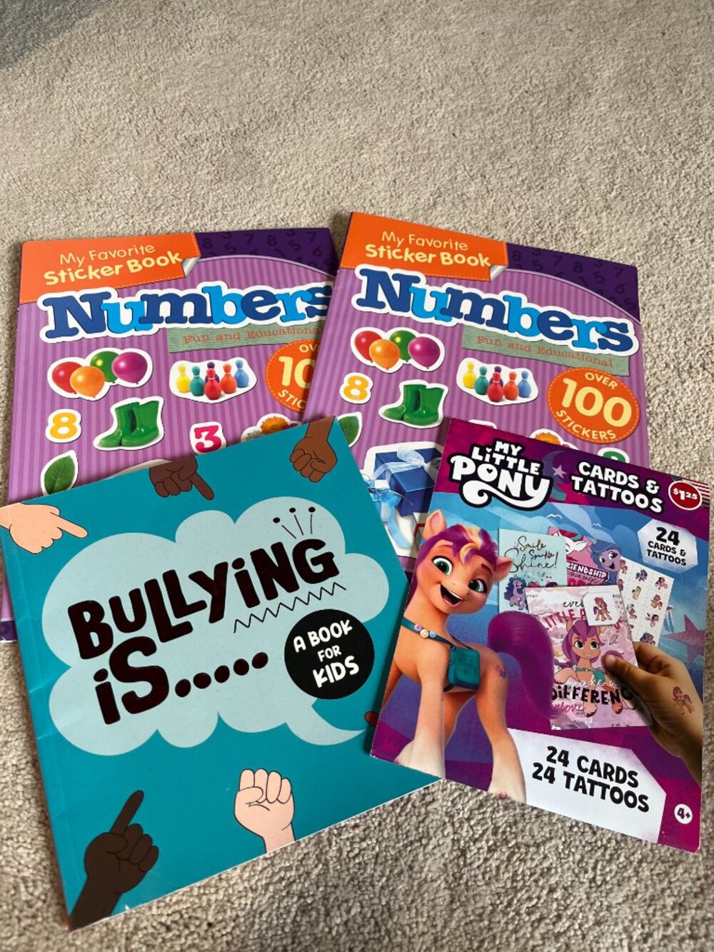 Kids Activity Books - Stickers and My Little Pony Tattoos‎ Set (NEW)